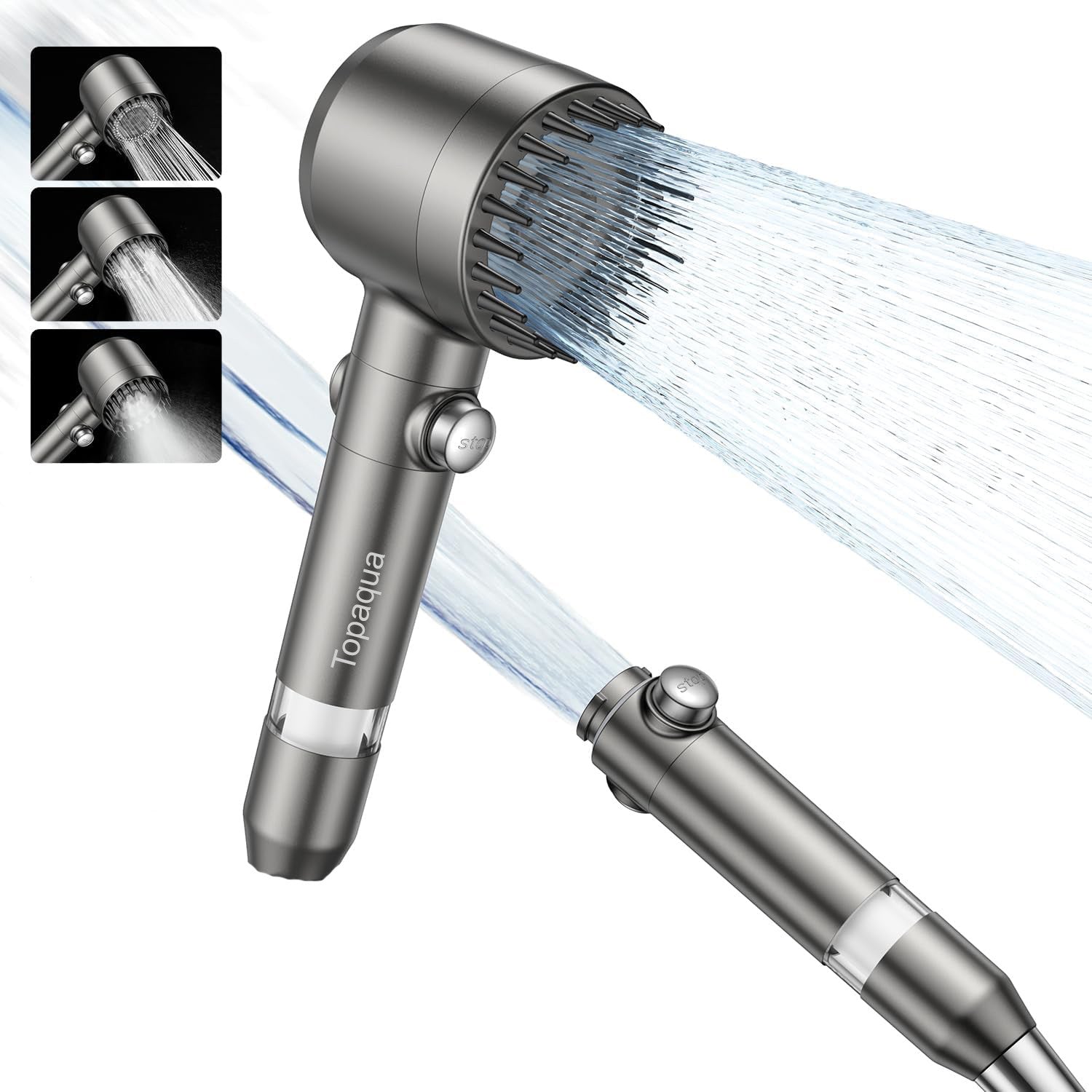 Para Cap de Dus Topaqua HydroMist, Gri Para Cap de Dus Topaqua HydroMist, Gri